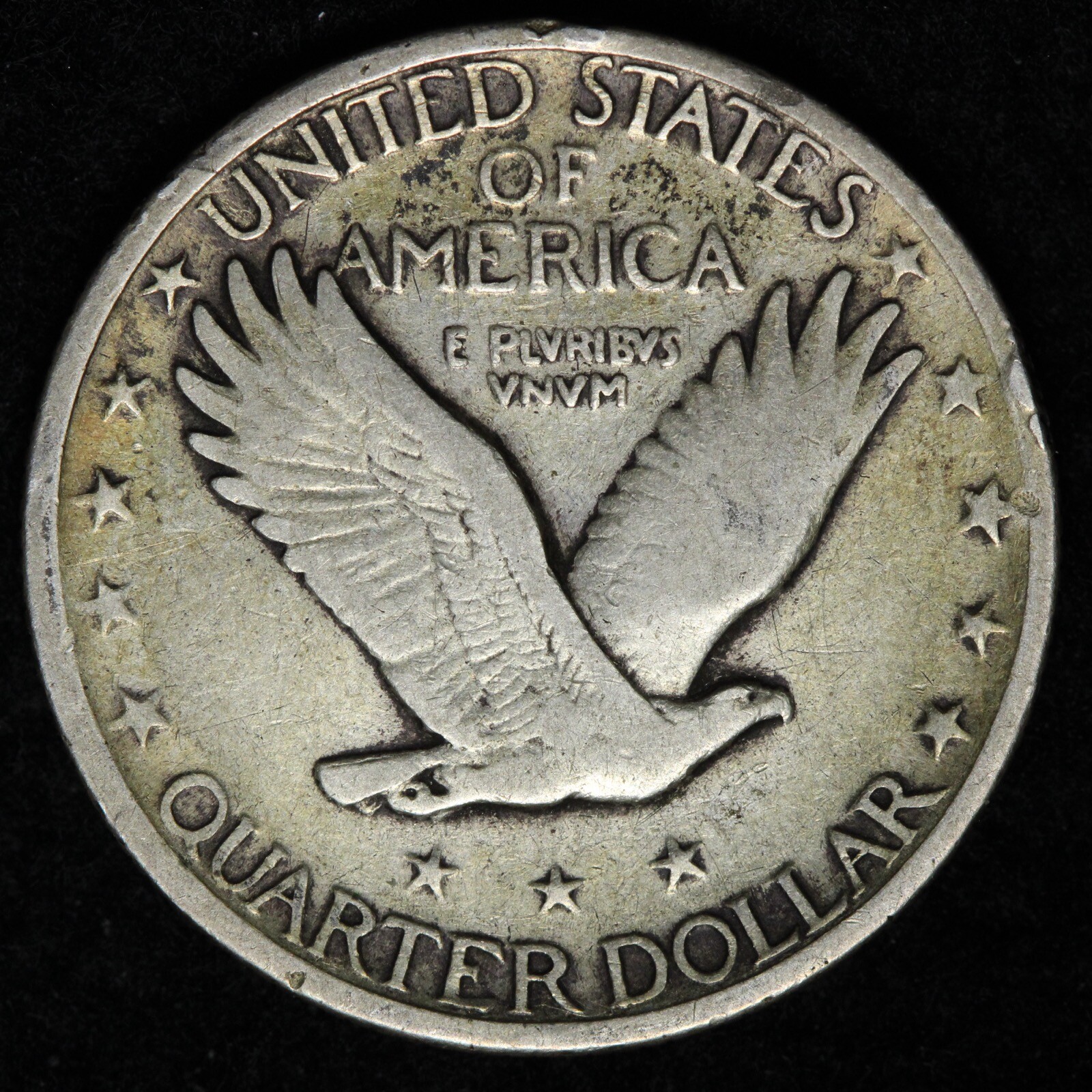 1920 Standing Liberty Silver Quarter VF+ E258 GNM