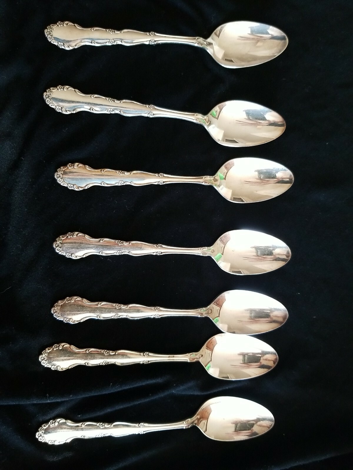 Oneida 1881 Rogers FLIRTATION Tablespoons, silver plate, set of 7