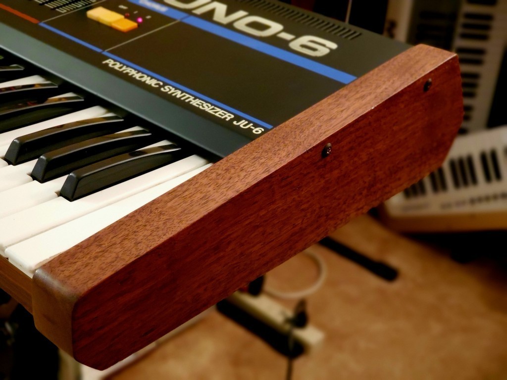 Roland Juno-60 / Juno-6 Replacement Side Panels - Solid Walnut - Brand New