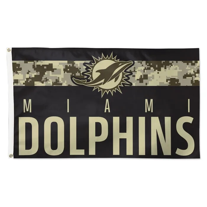 For Miami Dolphins Football fans 3x5 ft Camouflage Flag - Ideal NFL Gift Banner