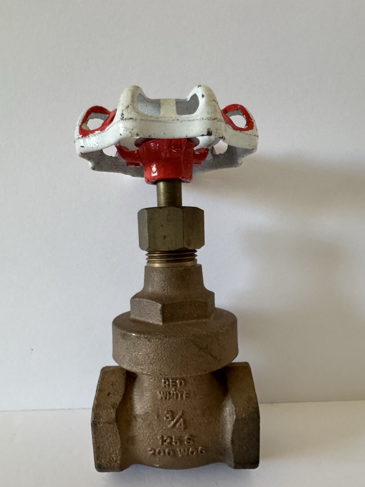 RED-WHITE VALVE CLASS 125S 3/4" 200 WOG Japan New Old Stock Brass