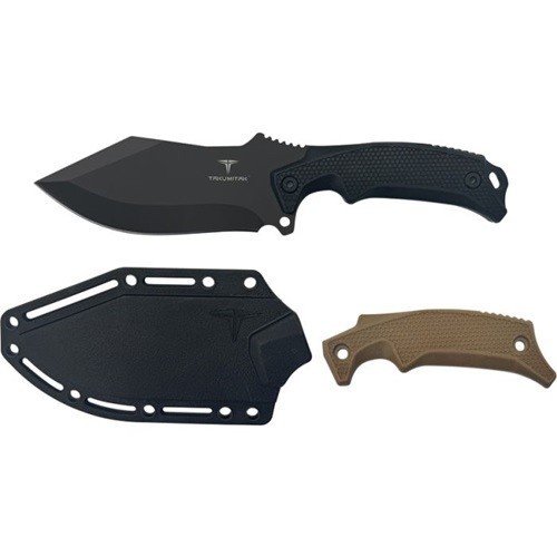 Takumitak Neuter Fixed Blade Knife Black FRN Handle