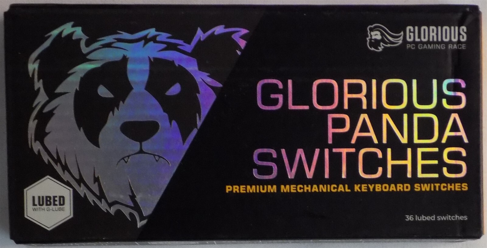 Glorious Panda Mechanical Keyboard Switches (Lubed Switches) (36 Pack) NEW
