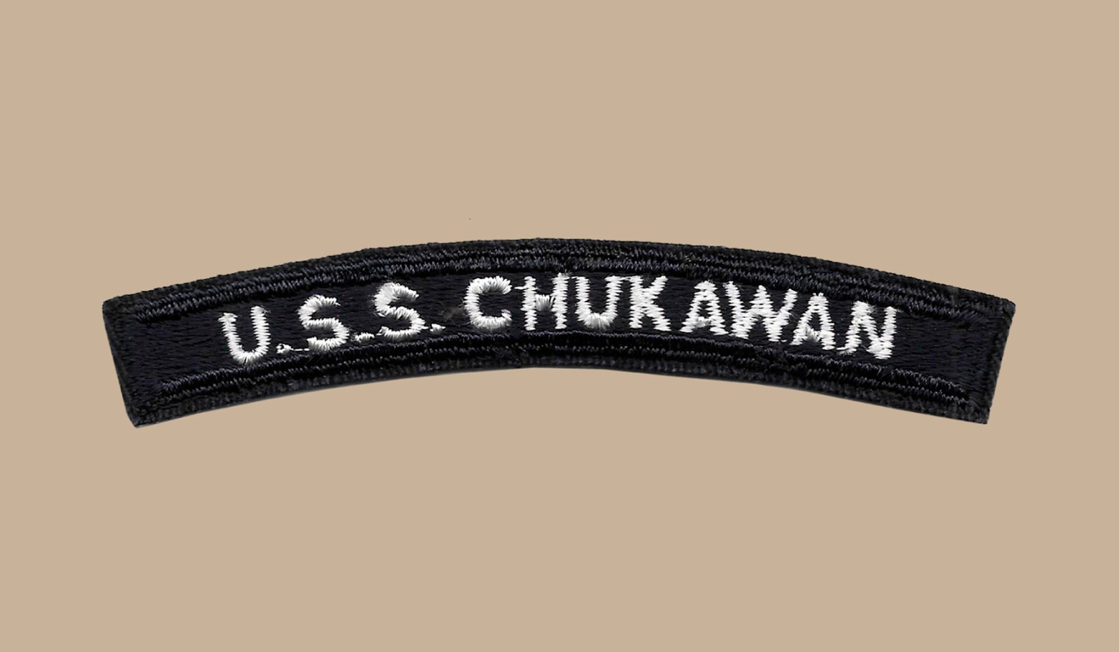 US Navy AO-100 USS Chukawan Fleet Replenishment Oiler UIM Rocker Tab (01)