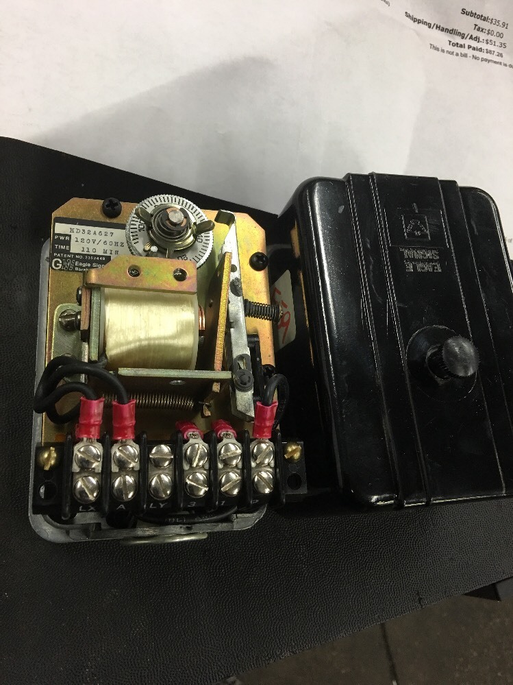 Eagle Signal  TIMER 110MINUTE ELECTRIC RESET HD32A627 Fast Free Shipping R