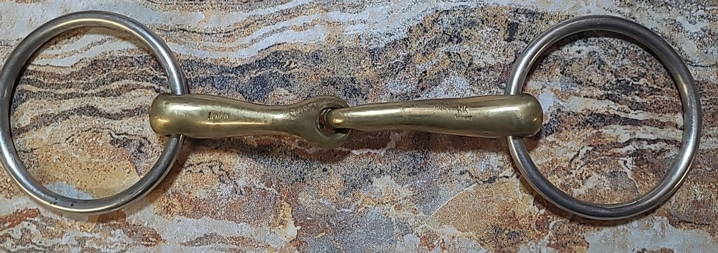 Herm Sprenger KK Ultra Aurigan Loose Ring Curved Snaffle -  5" size