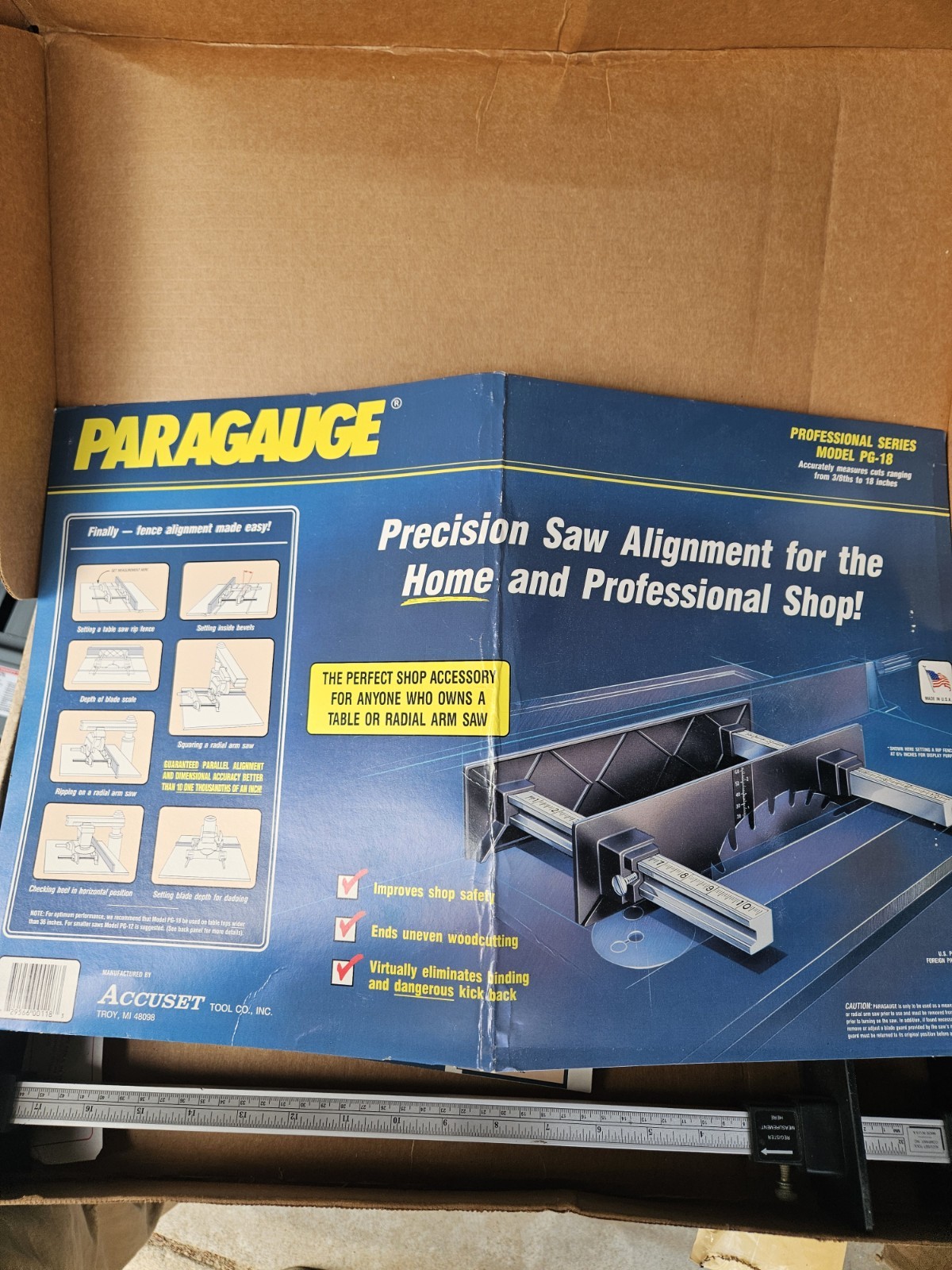 Accuset Tool Co. Paragauge Measuring Instrument