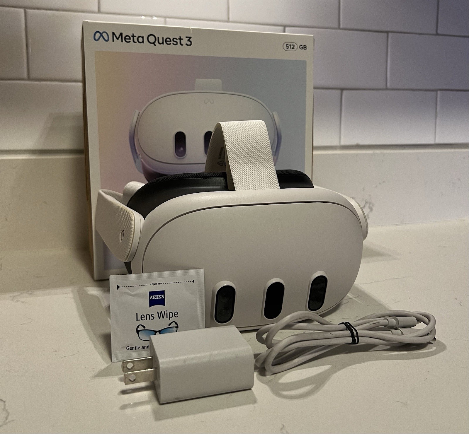 Meta Quest 3 512GB VR Headset Only - Tested Working