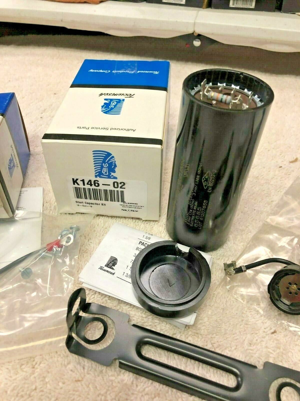 TECUMSEH, AKA4460YXD-230 Volts, Compressor Electrical Kit, Relay, Overload, Cap