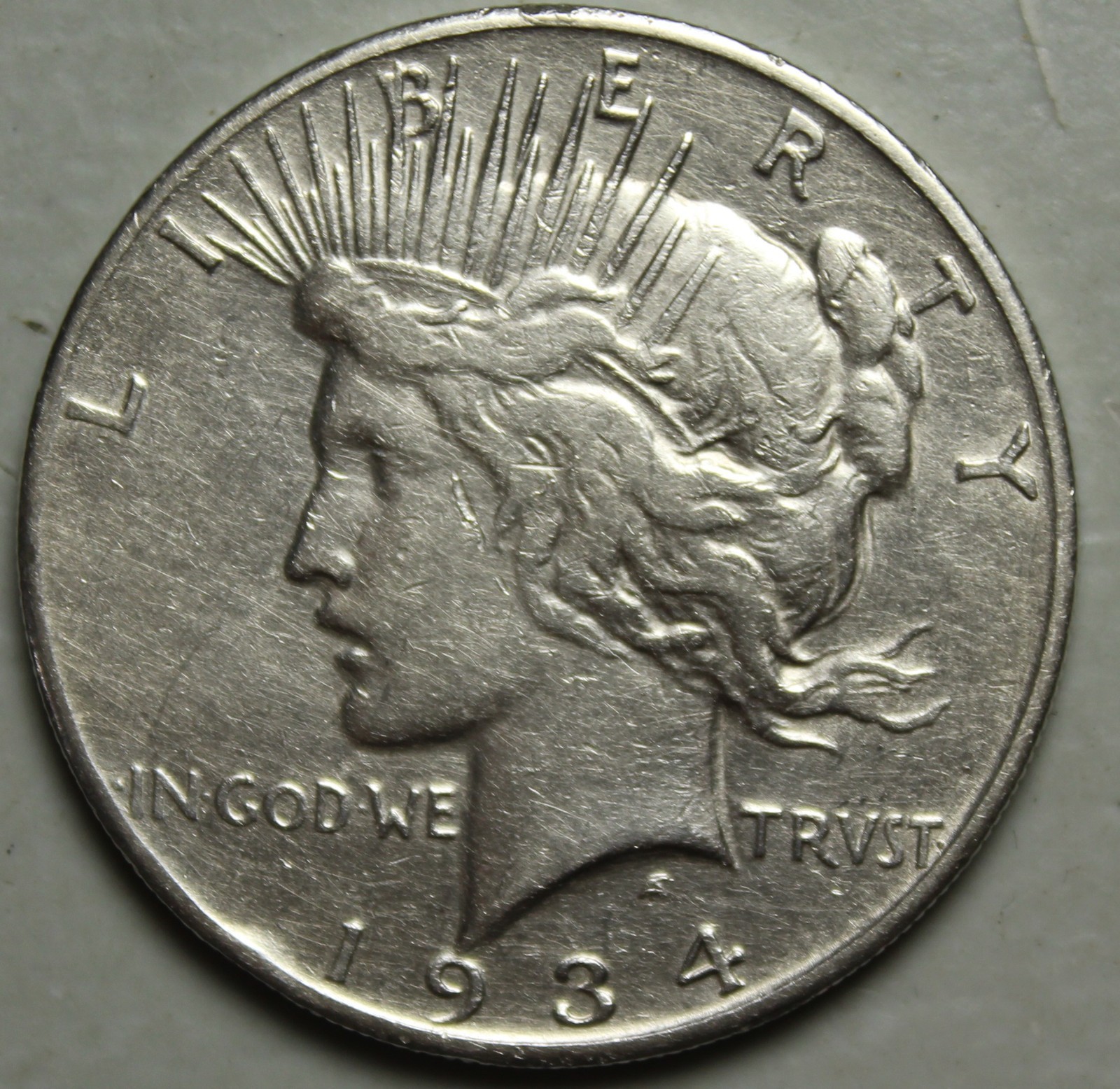 1934 S Peace Silver Dollar XF