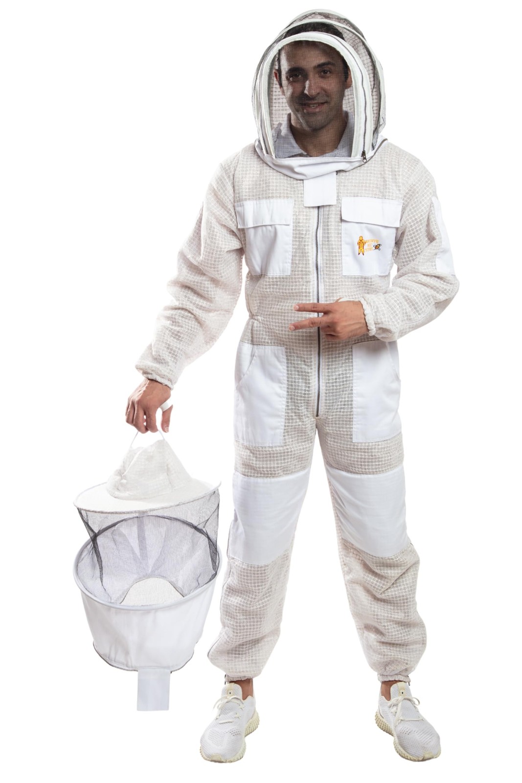 -- Beekeeping Ventilated Suit in multi-Colors with Round Or Fencing Veils