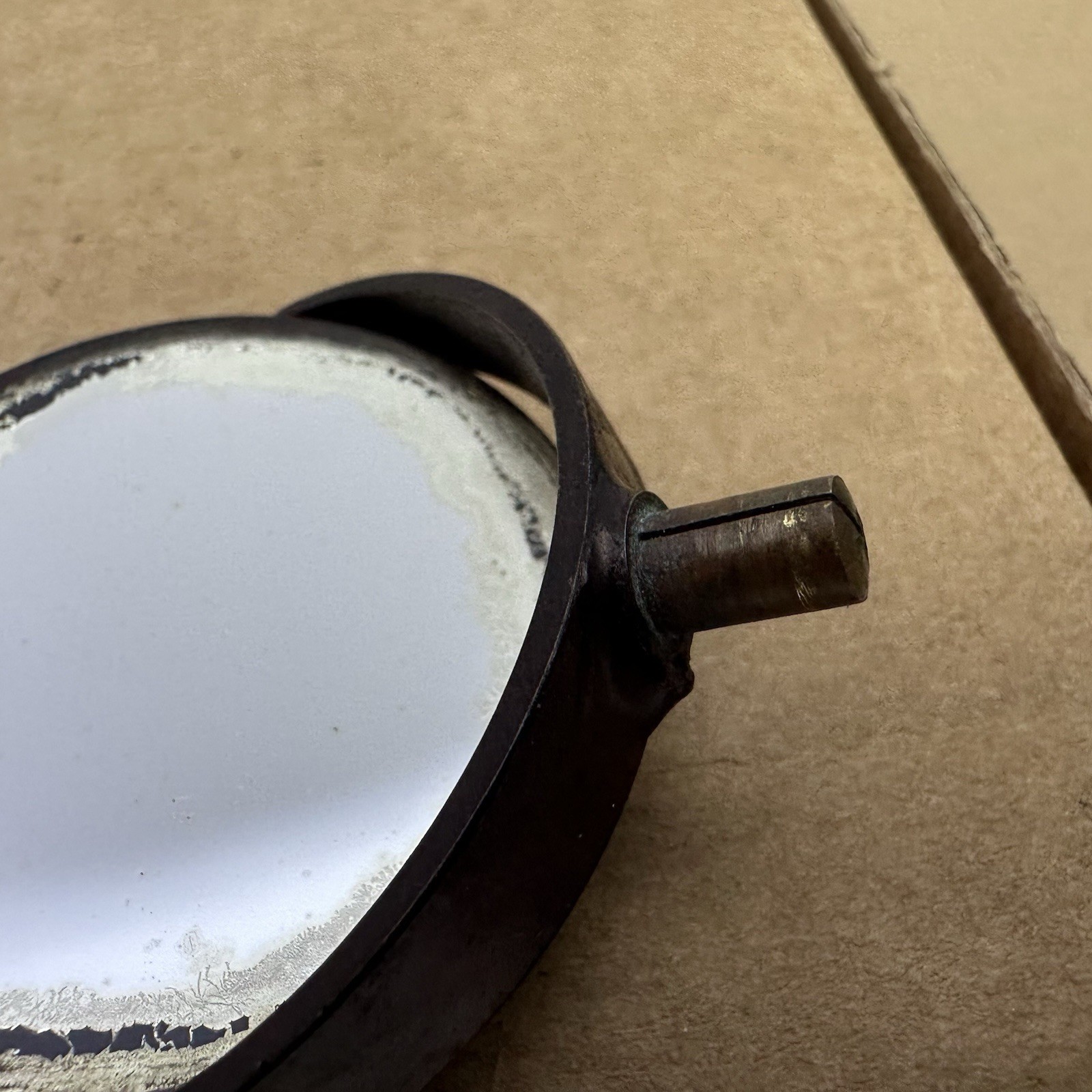 Antique Old Optics Lense Vintage Early Bausch & Lomb Microscope Mirror 2 Sided