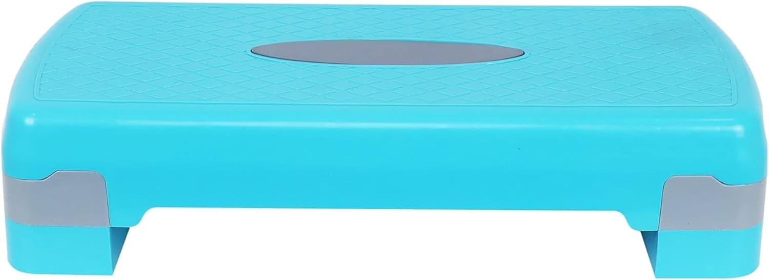 Aerobic Step Platform Trainer with Adjustable 2-Level Risers, 400 Pound Weigh...