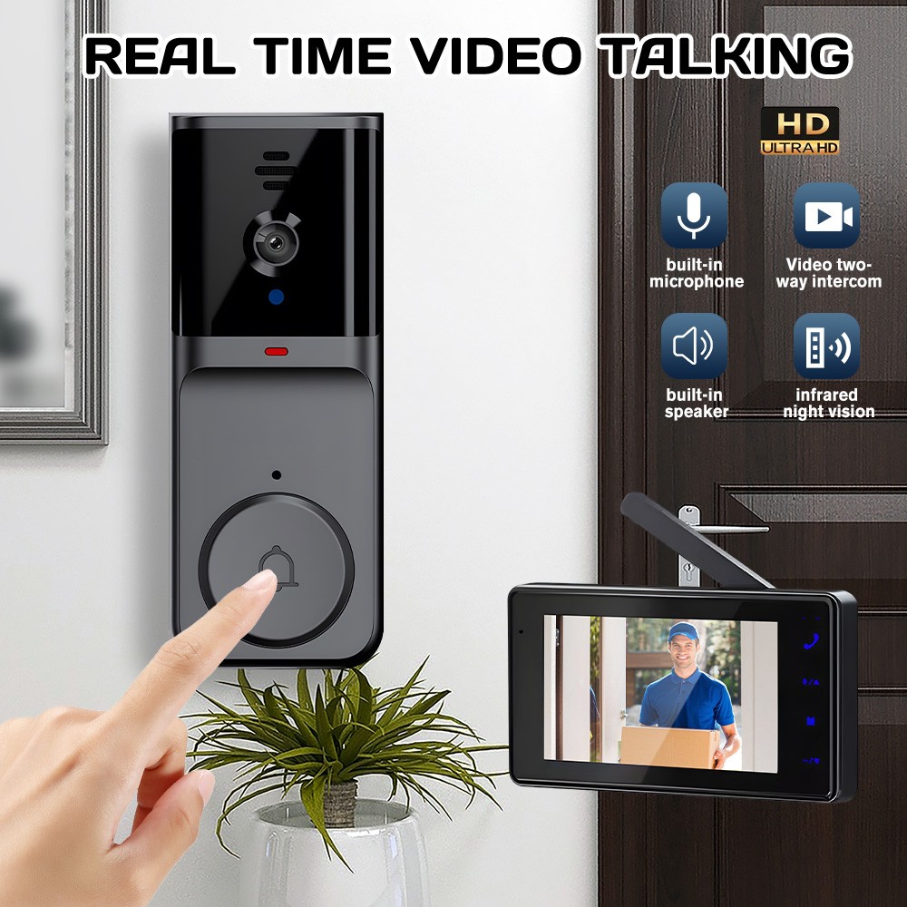 Video Wireless Doorbell Smart Door Intercom Camera Bell Security US