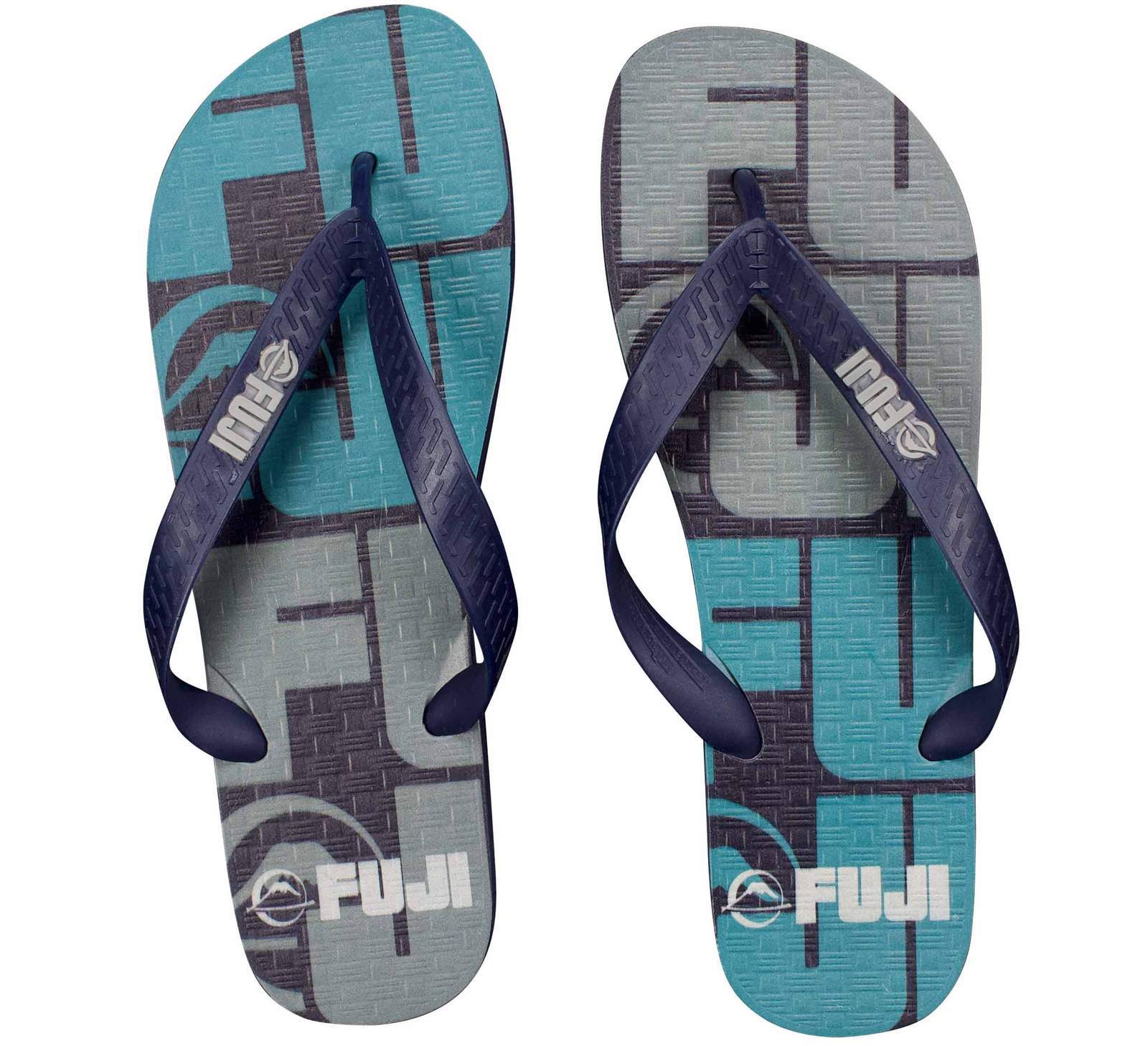 Fuji Sports BJJ Jiu-Jitsu Casual Wear Apparel Mens Sliders Sandals - Ocean Blue