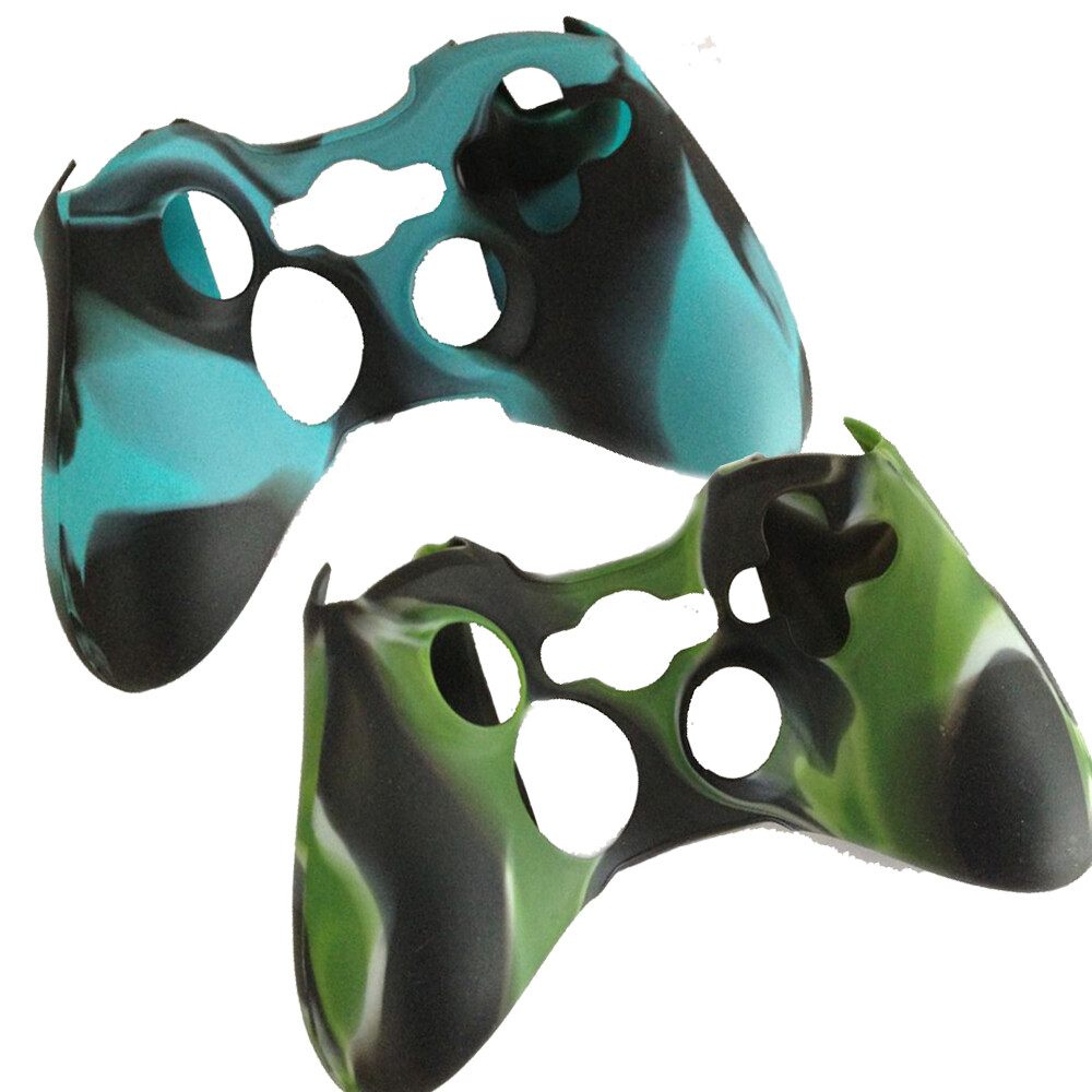 Skin Protective For Xbox 360 Controller 2 Packs Soft Silicone Gel Case Cover