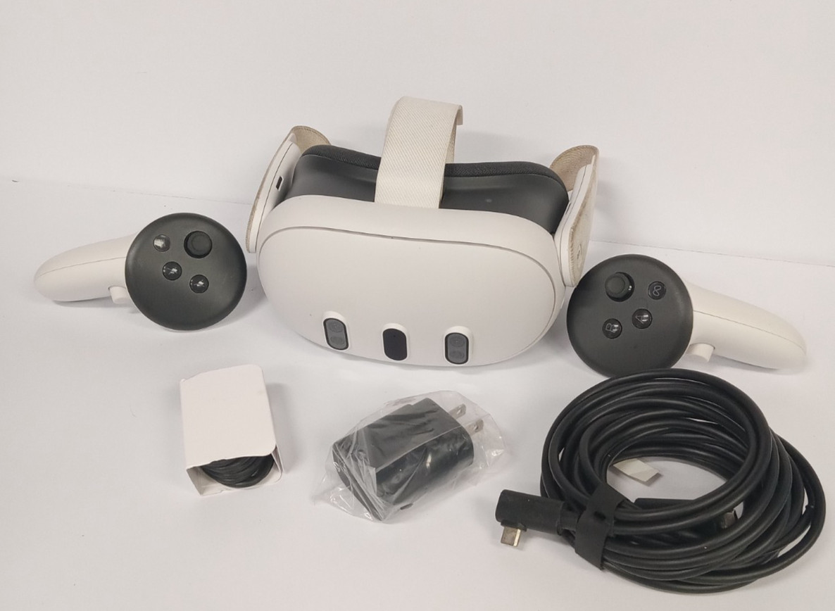 Meta Oculus Quest 3 (512GB, White) VR Headset w/ Controllers - Full Function #8