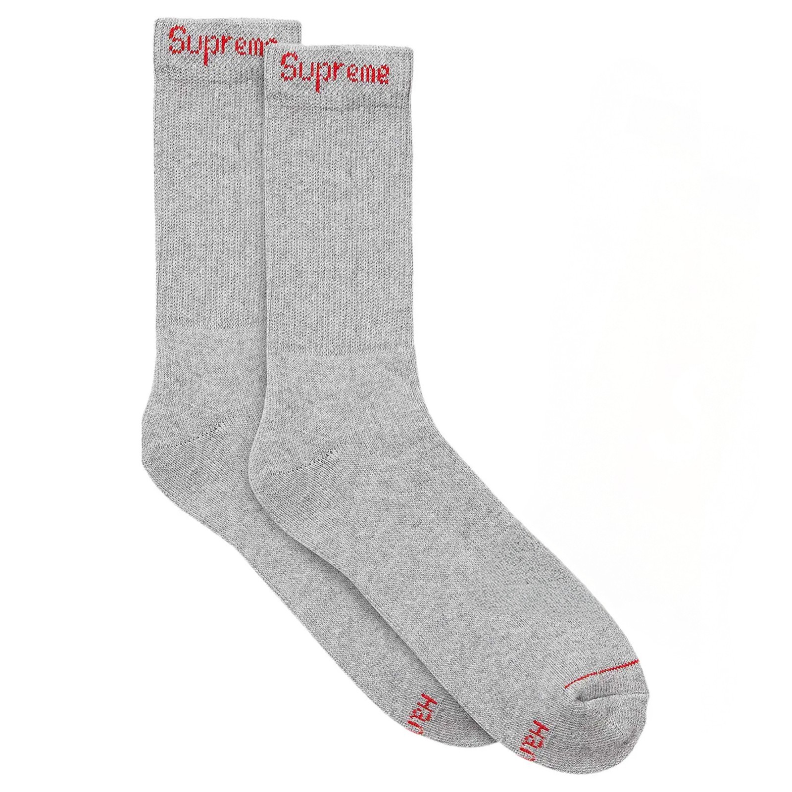 Supreme x Hanes Crew Socks Grey