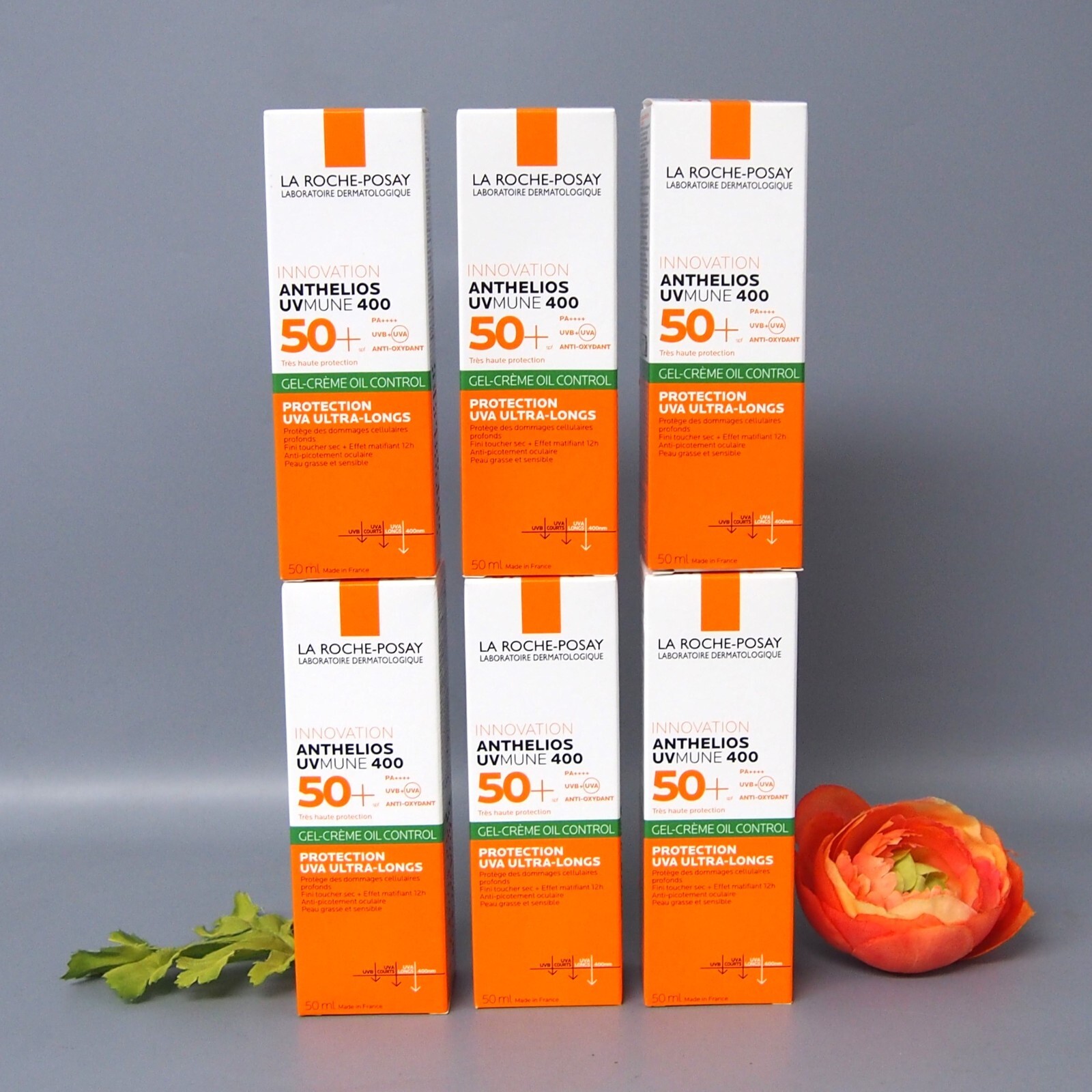 24 PACK La Roche Posay Anthelios SPF50+ Dry Touch Gel Cream 50ml EXP 03/2026