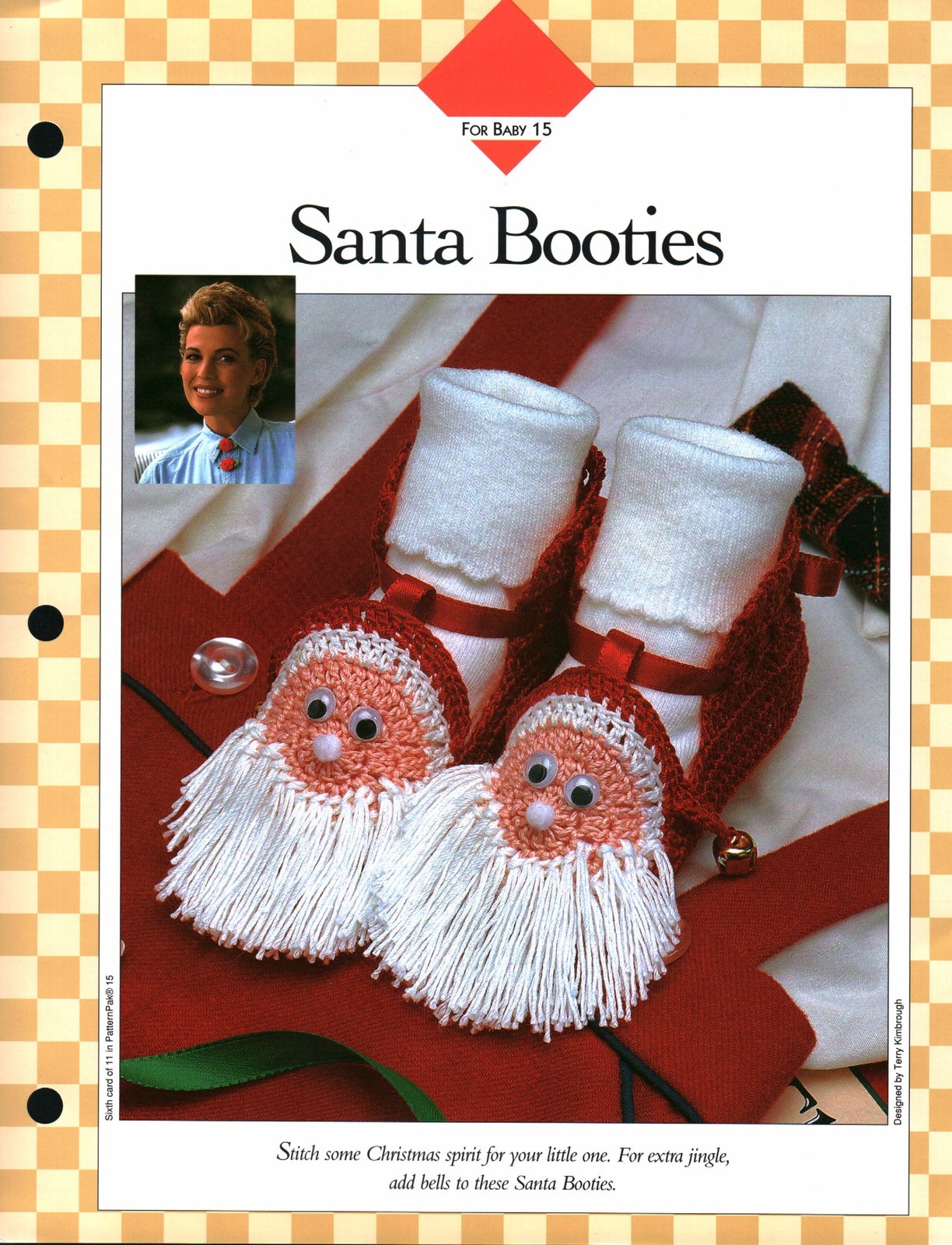 Santa Booties - For Baby 15 | Vanna Crochet Faves 85150-F