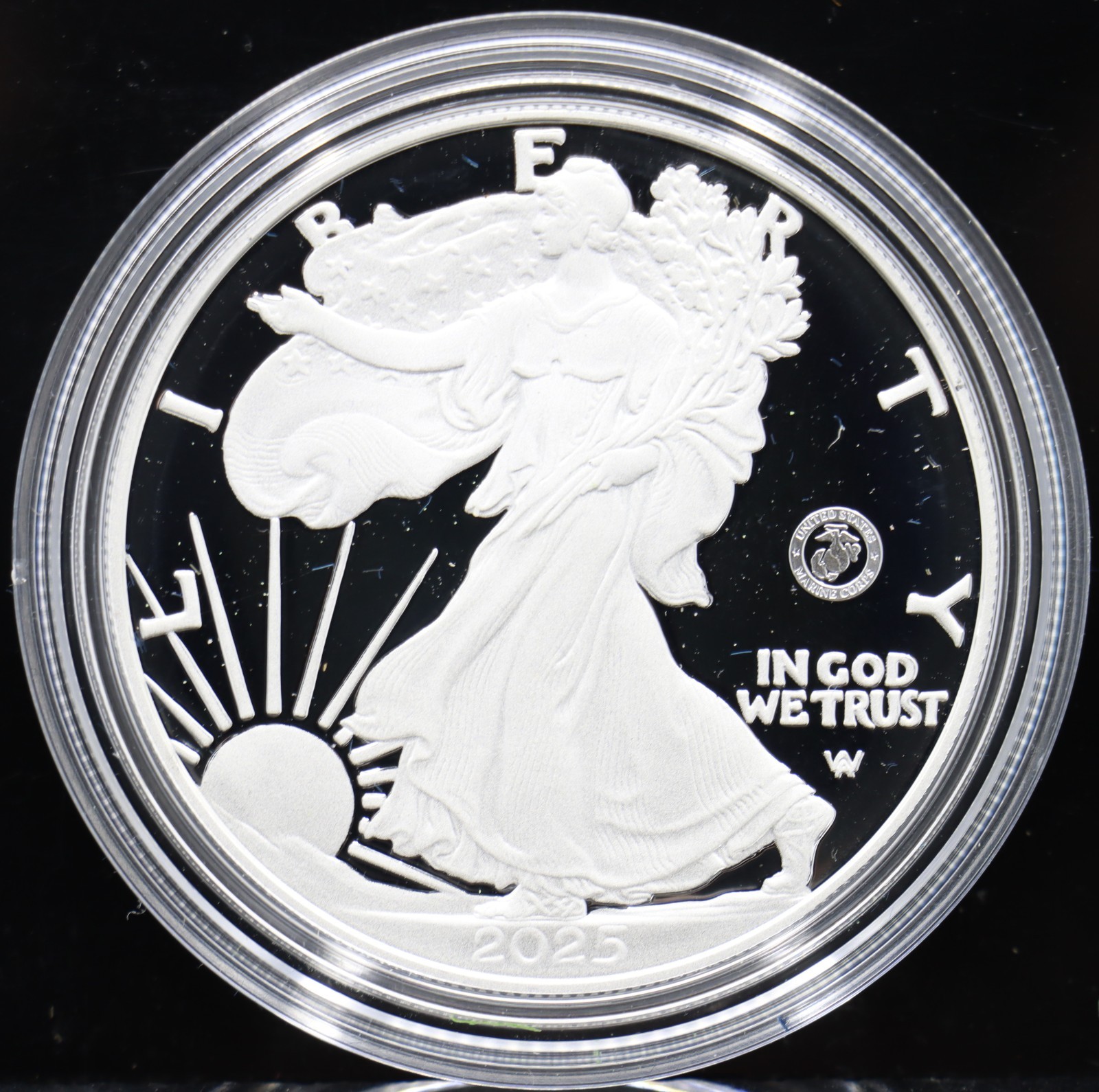 2025-W Eagle 250TH Ann. of the Marine Corps, Marine Corps Seal Privy Mark in OGP