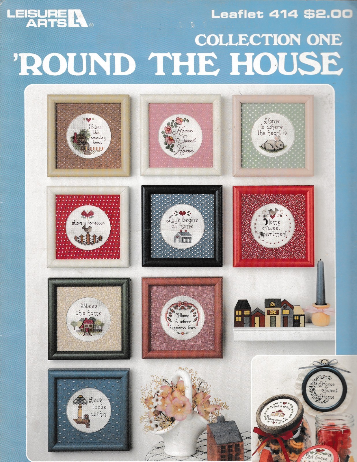 'Round the House Samplers Collection One Cross Stitch | Leisure Arts 414