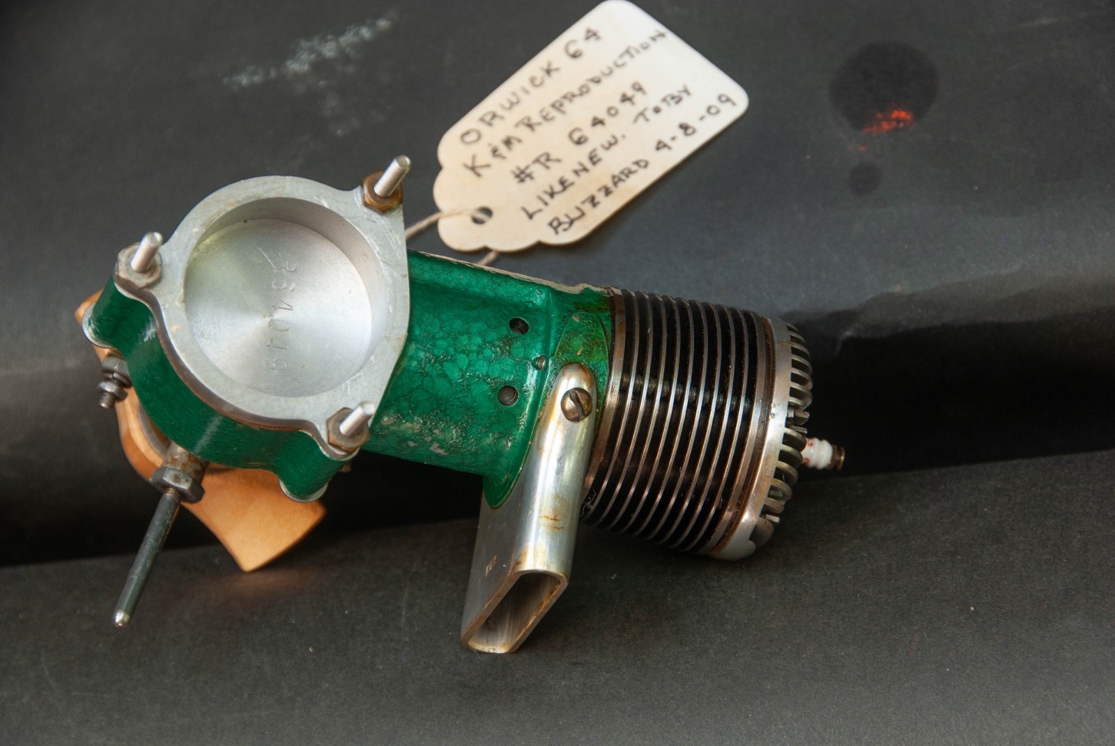 Vintage K&M ORWICK .64 Model Airplane Engine, TOBY BLIZZARD PHOENIX