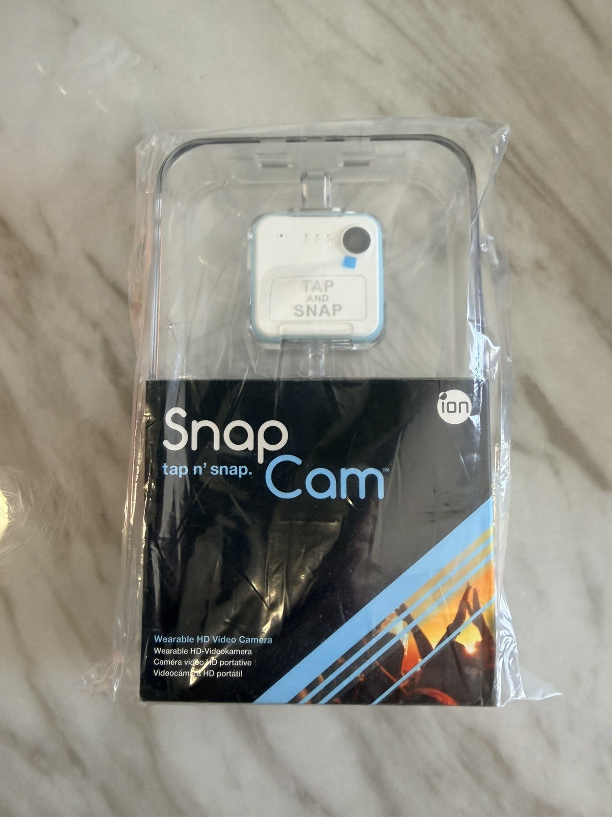 ion SnapCam Wearable HD Video Camera NEW Sealed White And Baby Blue T2