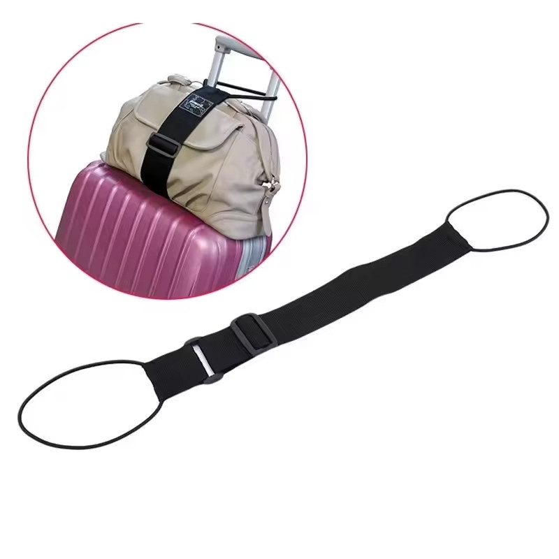 Adjustable Elastic Luggage Strap Baggage Suitcase Travel Security Carry‑On Belt