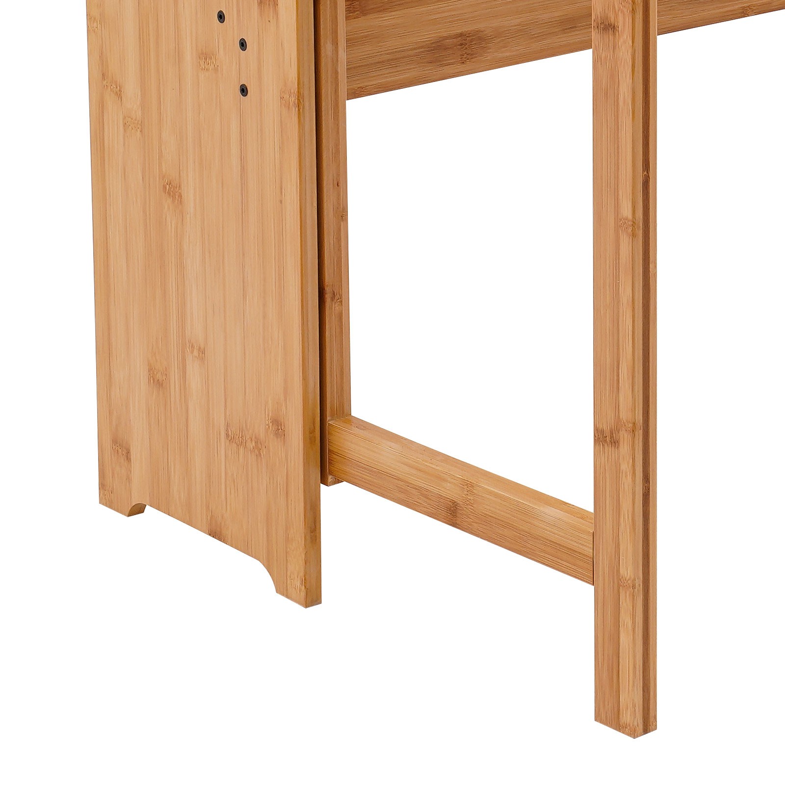 Folding Desk, Computer Desk with Bookshelf, Writing Desk for Student Office