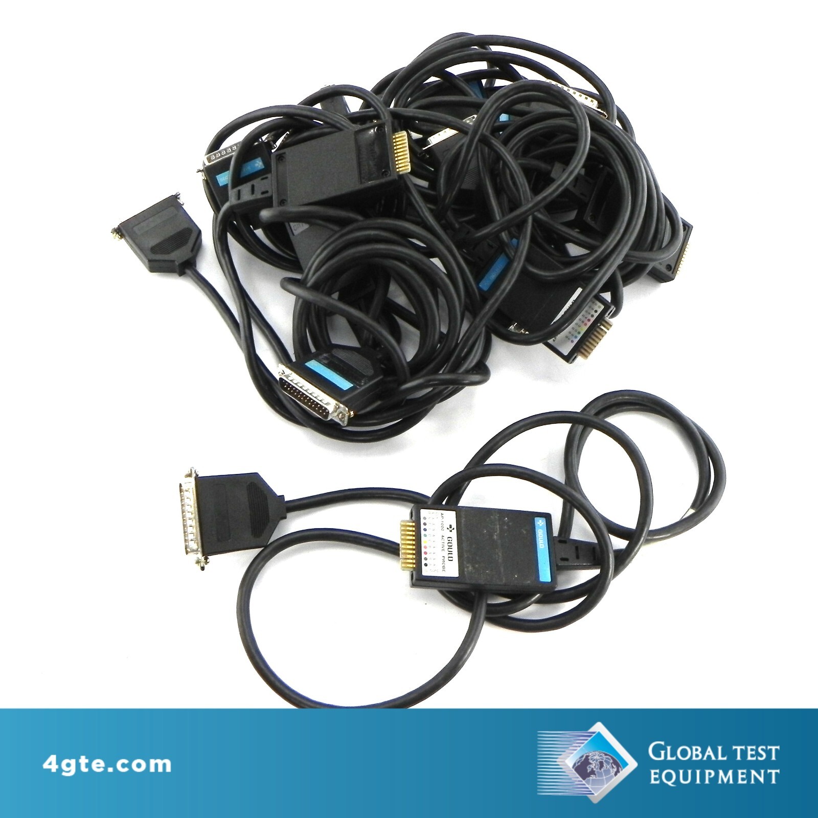 Gould AP-1000 LO8 Active Probe for Logic Analyzer Lot of 8