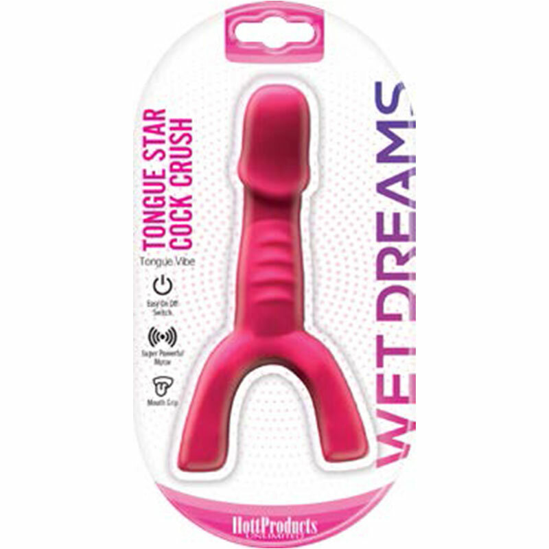 Tongue Star Cock Crush Tongue Vibe Oral Sex Mouth Vibrator Unisex Couples Vibe