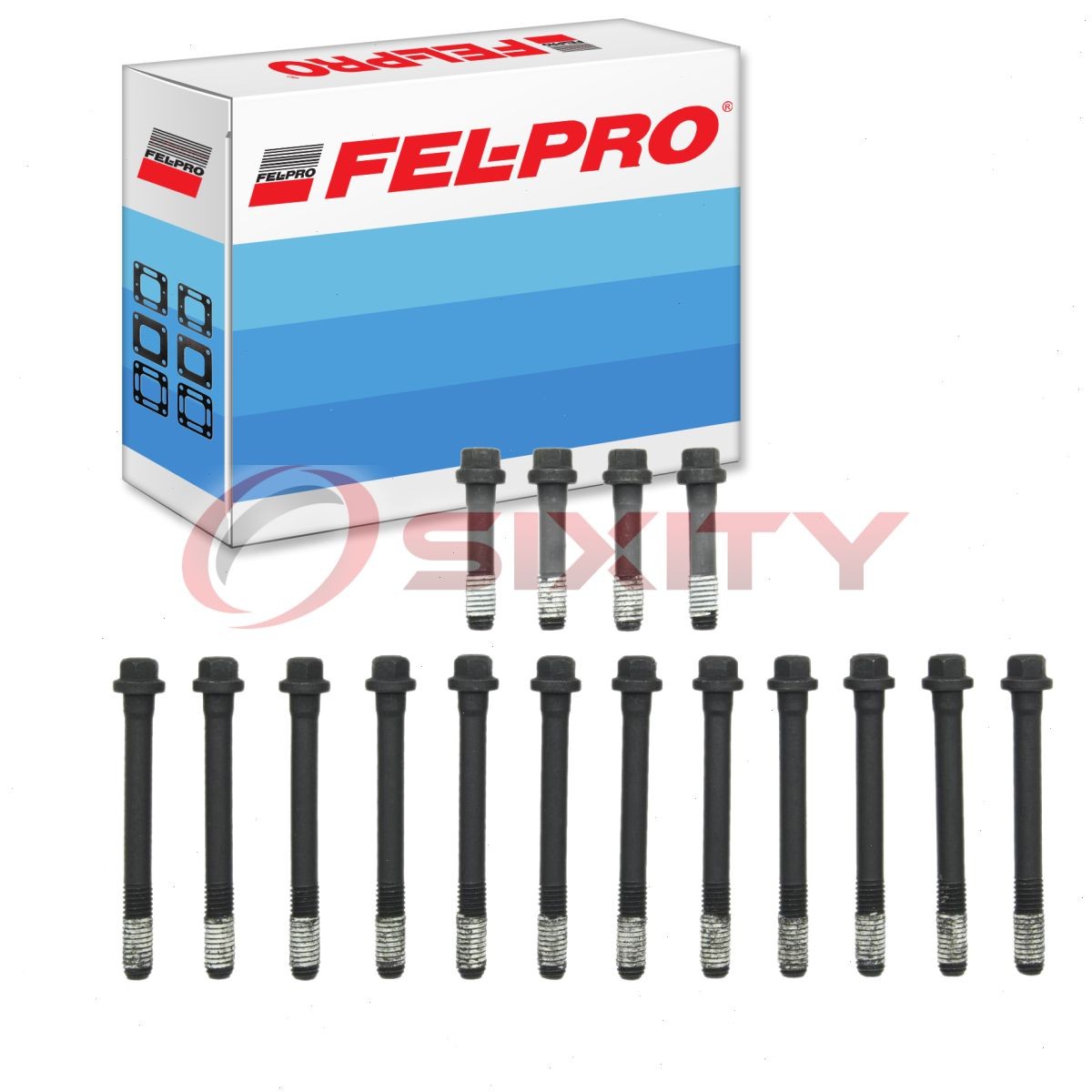 Fel-Pro Cylinder Head Bolt Set for 1991-2000 GMC K2500 7.4L V8 Engine Block  mc