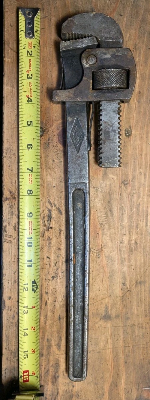 Vintage Stillworth #18 16" Pipe Wrench