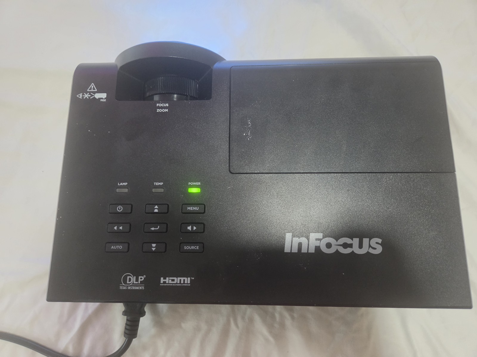 InFocus IN3146 DLP Desktop Projector 3000 ANSI Lumens WXGA HDMI VGA USB