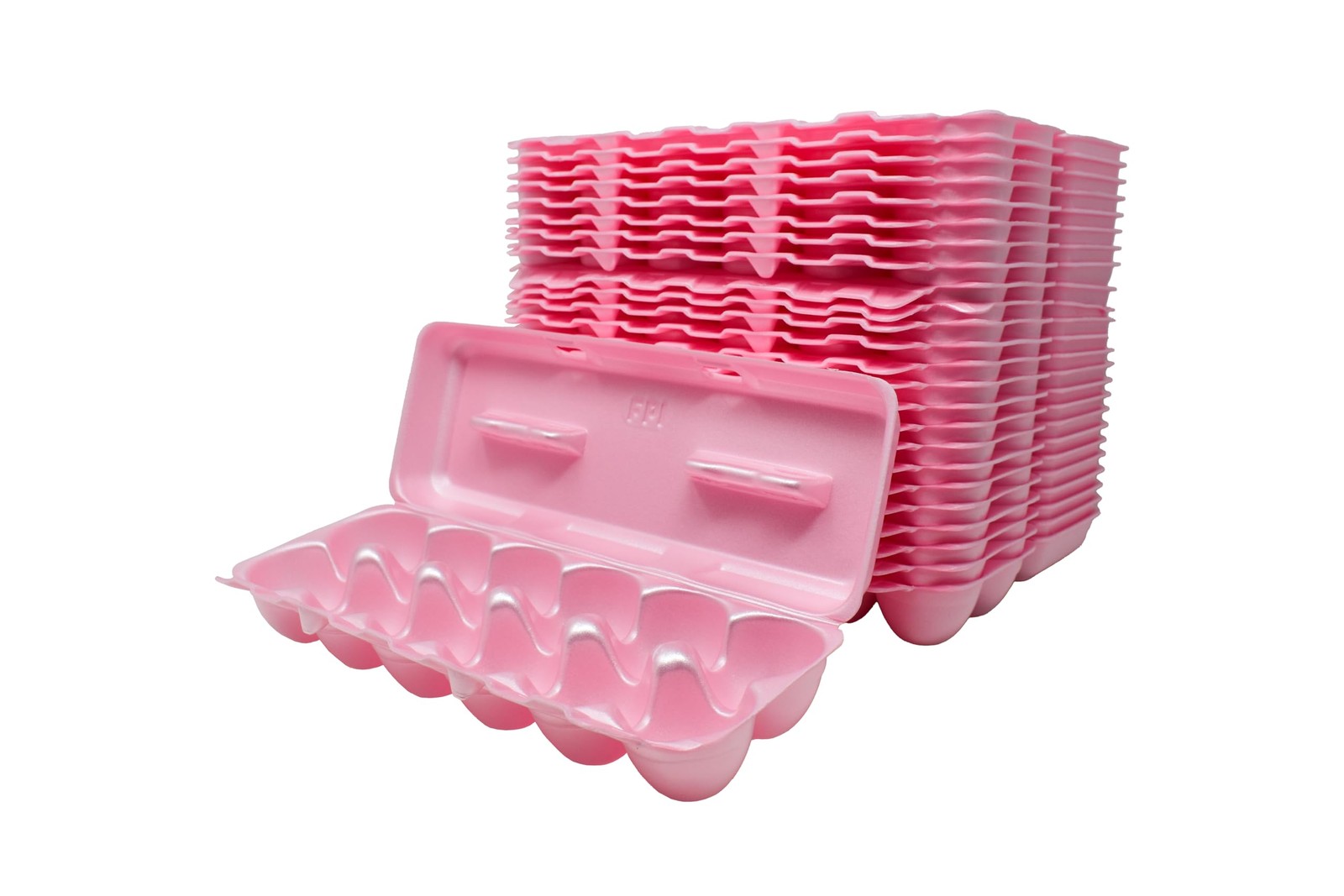 Foam Egg Cartons 25 Pack â€“ Pink â€“ Made in USA â€“ Reusable 12-Egg Cartons...