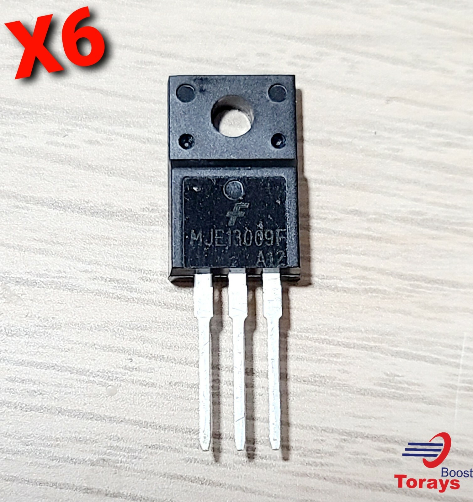 6pcs MJE13009F 13009F T0-220F Transistor 12Amp Bipolar High Voltage NPN