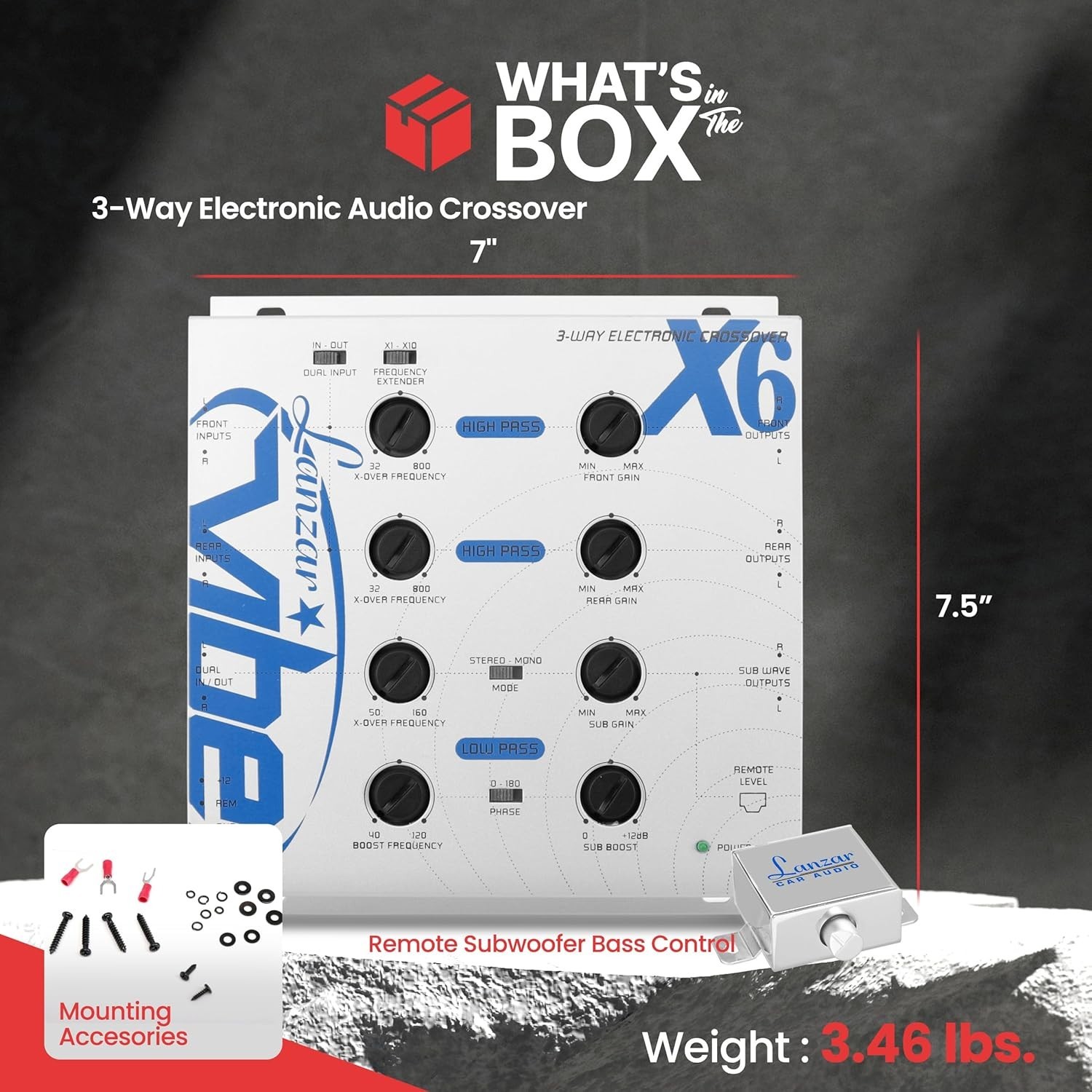Electronic Audio Crossover Network - Remote Control
