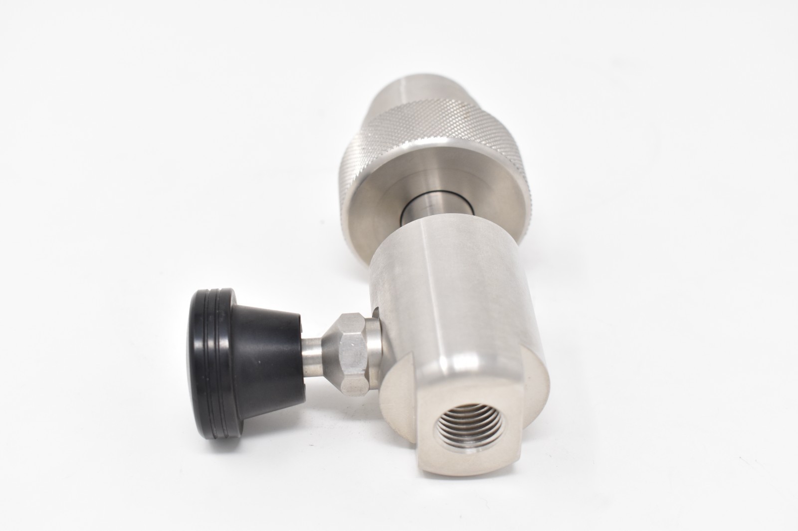 SCBA Firefighting Stainless CGA 347 Filler with Pushbutton Bleed