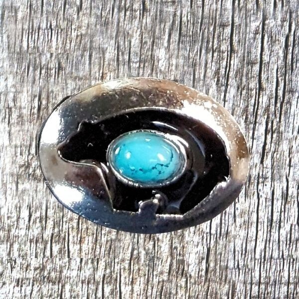 Mini Bear Turquoise Concho CON412-C