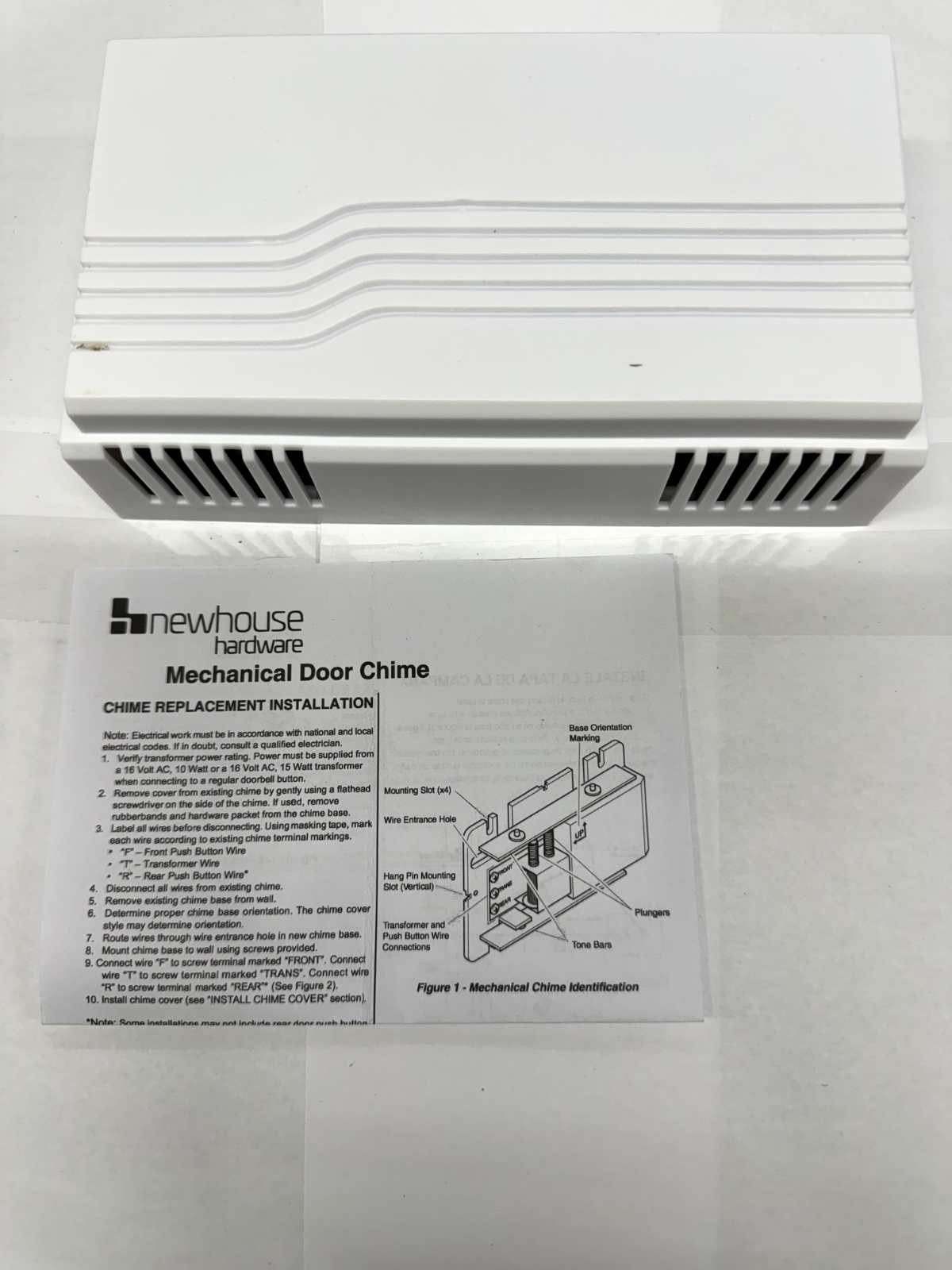 Newhouse Hardware CKIT1 Two Note Electric Door Chime Kit