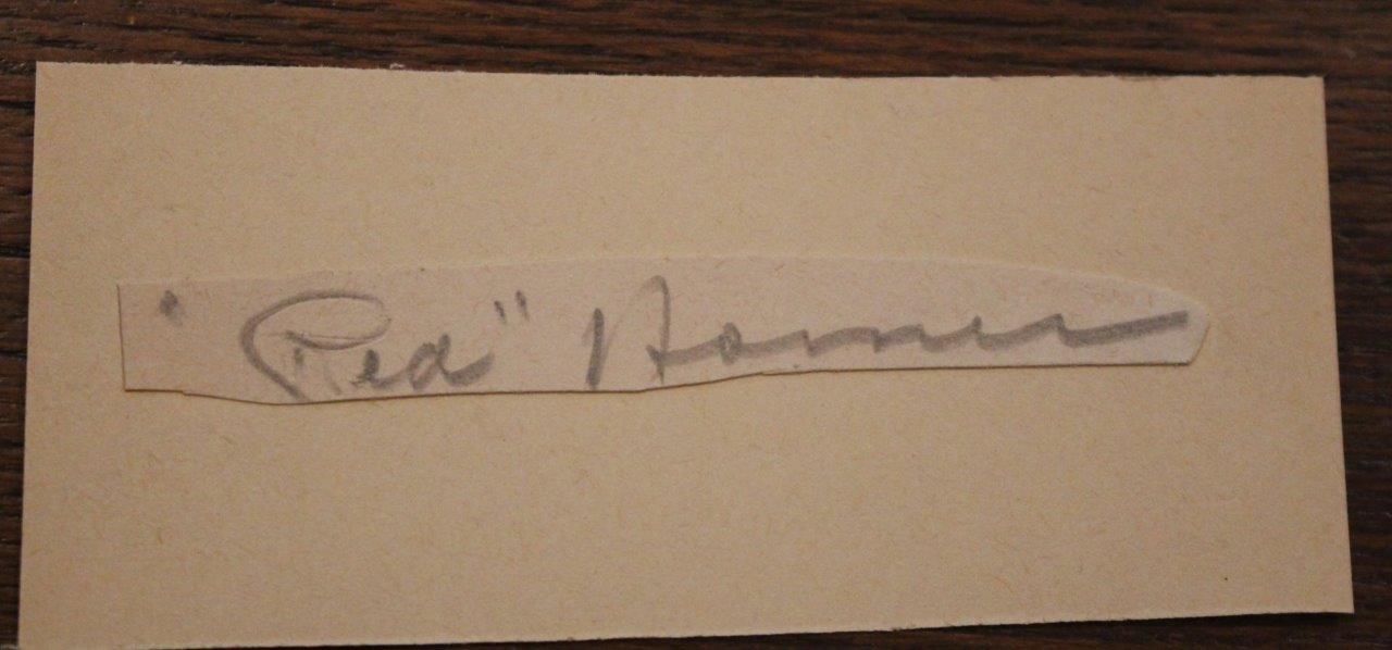 Red Horner Toronto Maple Leafs 1928 to 1940 Hockey HOF Dec. Autograph!