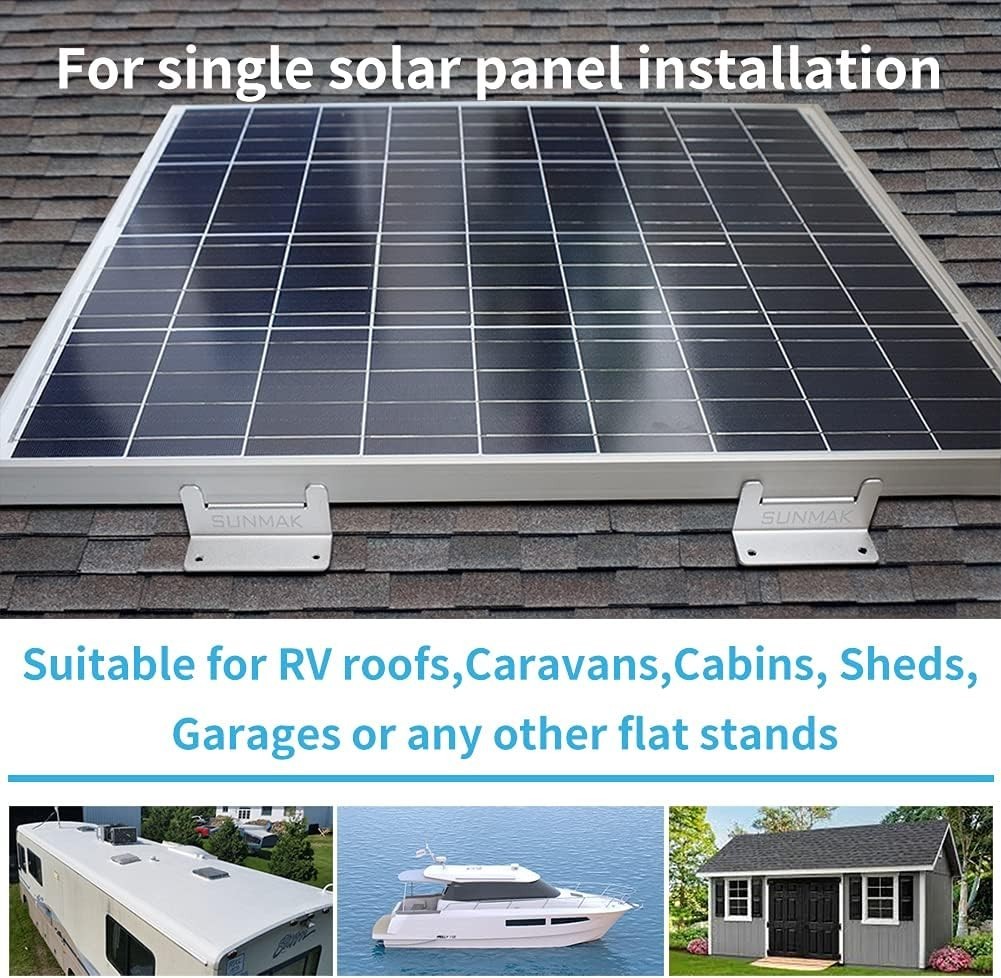 16 Units Per Set Solar Panel Mounting Z Brackets, Solar Panel Mounting Br