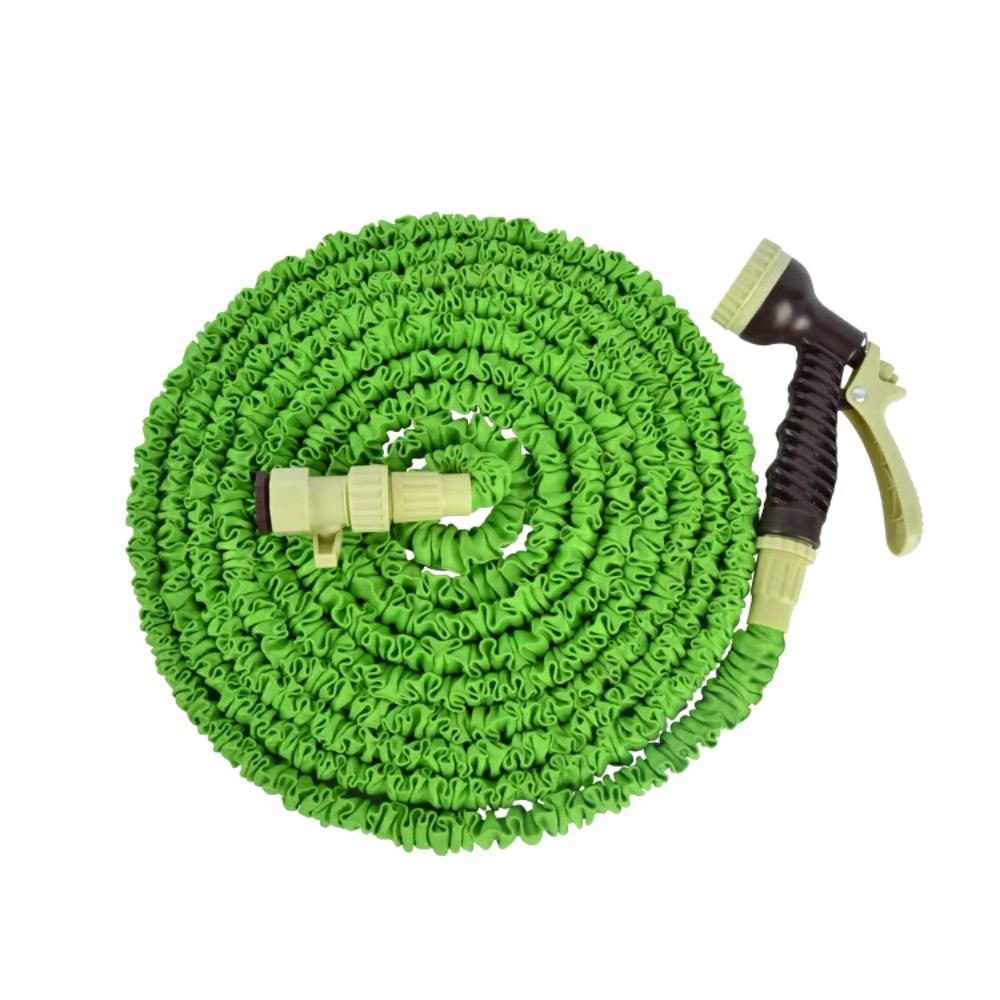 Drip Depot Expandable Garden Hose with 7-Pattern Nozzle