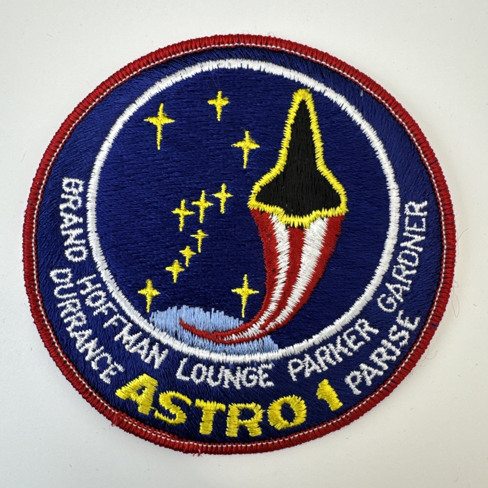NASA Astro 1 STS-35 Space Shuttle Columbia Embroidered Patch 1990 Vtg Orig 4"