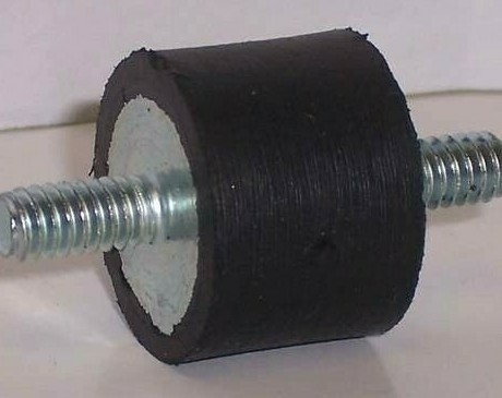 NEW RUBBER VIBRATION ISOLATOR MOUNT 1/4-20 (1" x 3/4") WITH 3/4" LONG STUDS