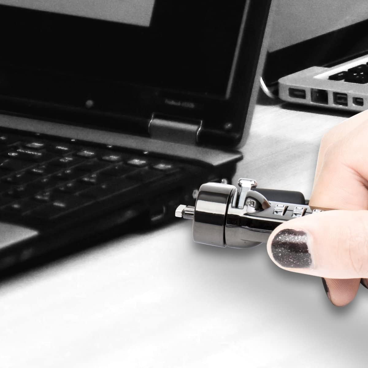 Laptop Cable Lock 4 Digital Combination Lock Security Computer Cable Lock Ant...