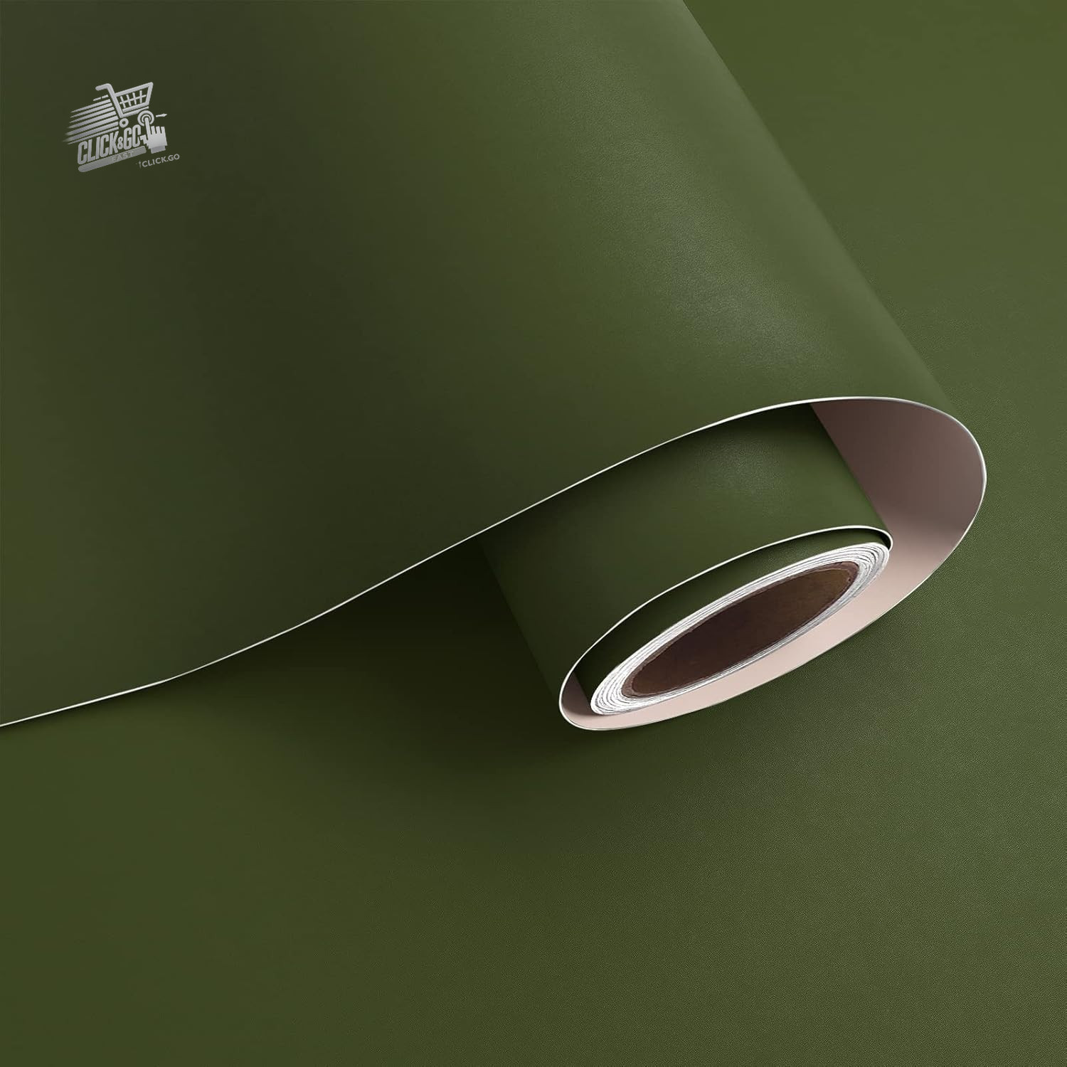 Olive Green Wallpaper Adhesive Film for Vintage Furniture 40Cmx800Cm Cart