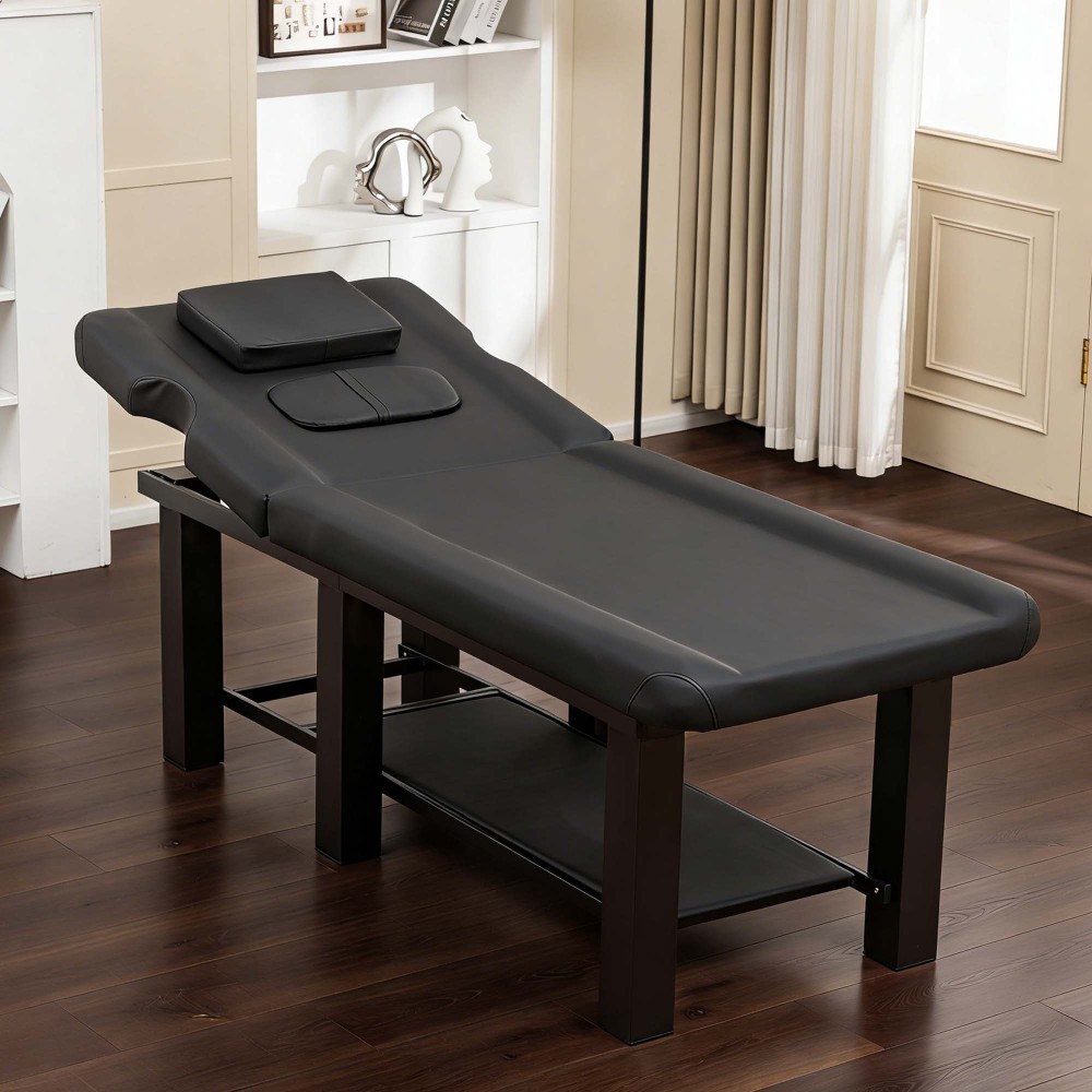 Professional Massage Table Adjustable Backrest Heavy Duty Waterproof PU Leather
