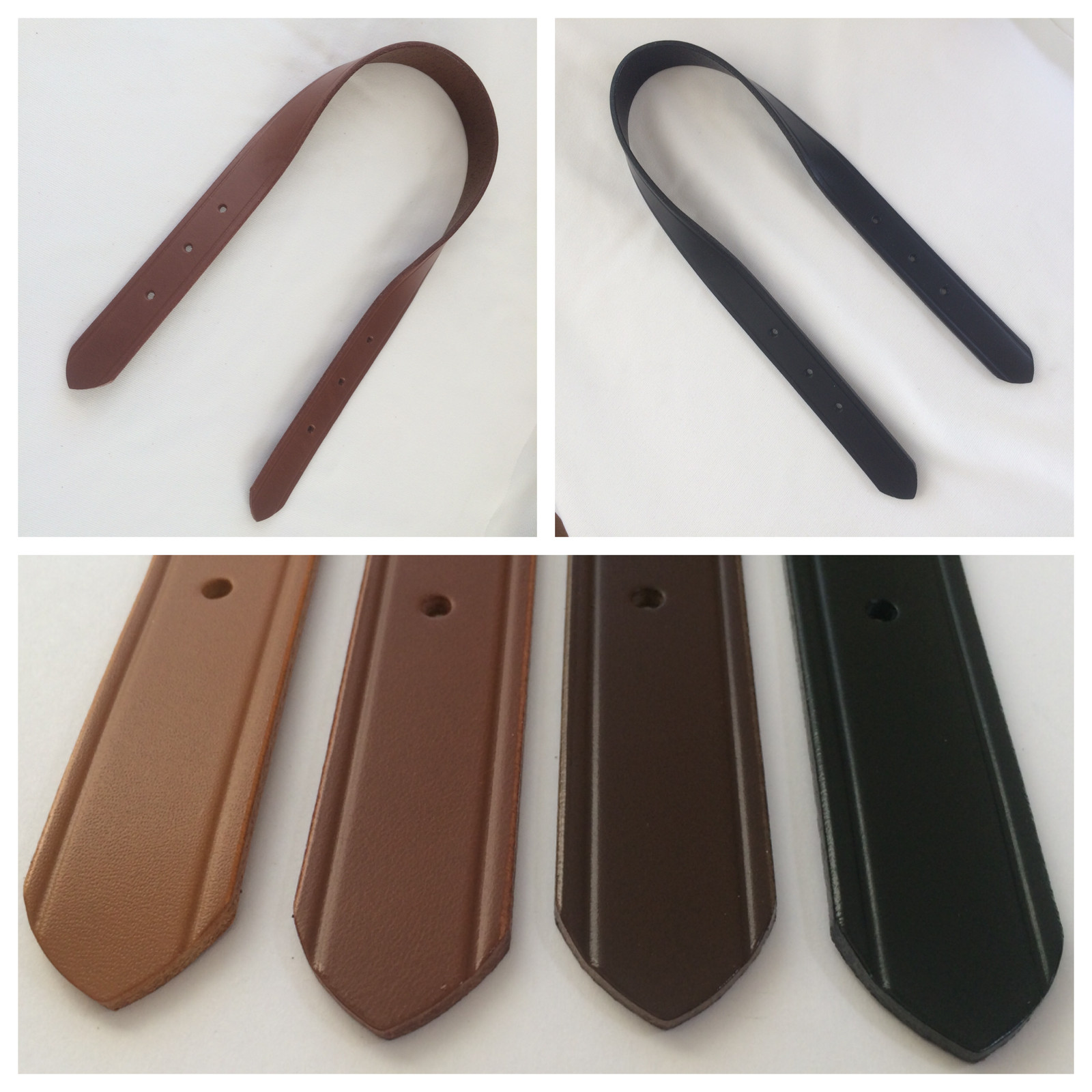 Leather Cross Body Adjustable Replacement Strap Handles 4 Bags Purses w/Buckles
